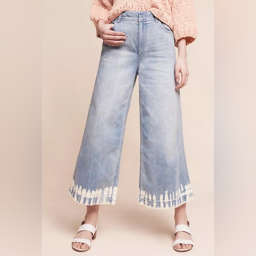 Anthropologie | Pilcro and the Letterpress Light Blue Cropped Jeans Size 27 - Picture 7 of 8